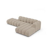 Lupine Modulares 5-Sitzer Ecksofa, Rechte Seite, aus Chenille in Dunkelbeige (Eden 4 Beige), 299x177 cm von Micadoni – Bild 5