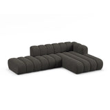 Lupine Modulares 5-Sitzer Ecksofa, Rechte Seite, aus Chenille in Dunkelgrau (Eden 20 Graphite), 299x177 cm von Micadoni – Bild 4