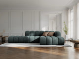 Lupine Modulares 5-Sitzer Ecksofa, Rechte Seite, aus Chenille in Hellgrau (Eden 18 Grey), 299x177 cm von Micadoni – Bild 2