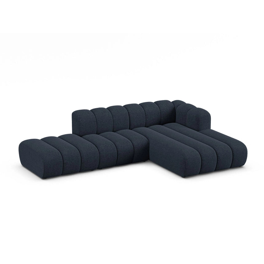 Lupine Modulares 5-Sitzer Ecksofa, Rechte Seite, aus Chenille in Marineblau (Eden 16 Deep Blue), 299x177 cm von Micadoni – Bild 4