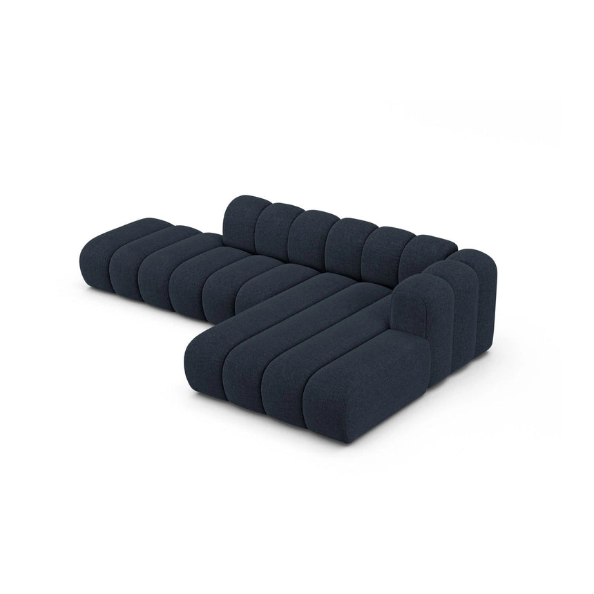 Lupine Modulares 5-Sitzer Ecksofa, Rechte Seite, aus Chenille in Marineblau (Eden 16 Deep Blue), 299x177 cm von Micadoni – Bild 5