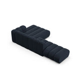 Lupine Modulares 5-Sitzer Ecksofa, Rechte Seite, aus Chenille in Marineblau (Eden 16 Deep Blue), 299x177 cm von Micadoni – Bild 6