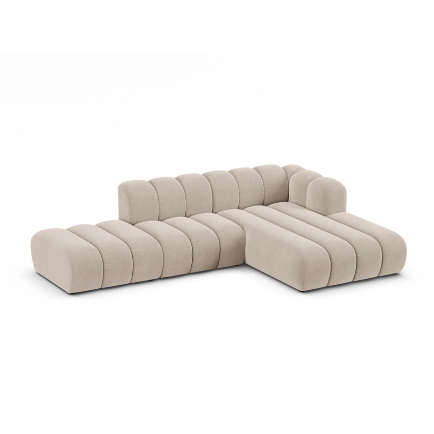 Lupine Modulares 5-Sitzer Ecksofa, Rechte Seite, aus Samt, Chenille oder Boucle, 299x177 cm von Micadoni – Bild 3