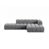 Lupine Modulares 5-Sitzer Ecksofa, Rechte Seite, aus Samt in Grau (Salvador 17), 299x177 cm von Micadoni – Bild 1