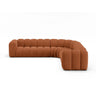 Lupine Modulares 5-Sitzer Ecksofa, Symmetrisch, aus Chenille in Brick (Eden 10 Terra), 309x309 cm von Micadoni – Bild 1