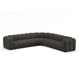 Lupine Modulares 5-Sitzer Ecksofa, Symmetrisch, aus Chenille in Dunkelgrau (Eden 20 Graphite), 309x309 cm von Micadoni – Bild 3