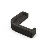 Lupine Modulares 5-Sitzer Ecksofa, Symmetrisch, aus Chenille in Dunkelgrau (Eden 20 Graphite), 309x309 cm von Micadoni – Bild 4