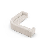 Lupine Modulares 5-Sitzer Ecksofa, Symmetrisch, aus Chenille in Leichtes Beige (Eden 2 Pearl), 309x309 cm von Micadoni – Bild 4