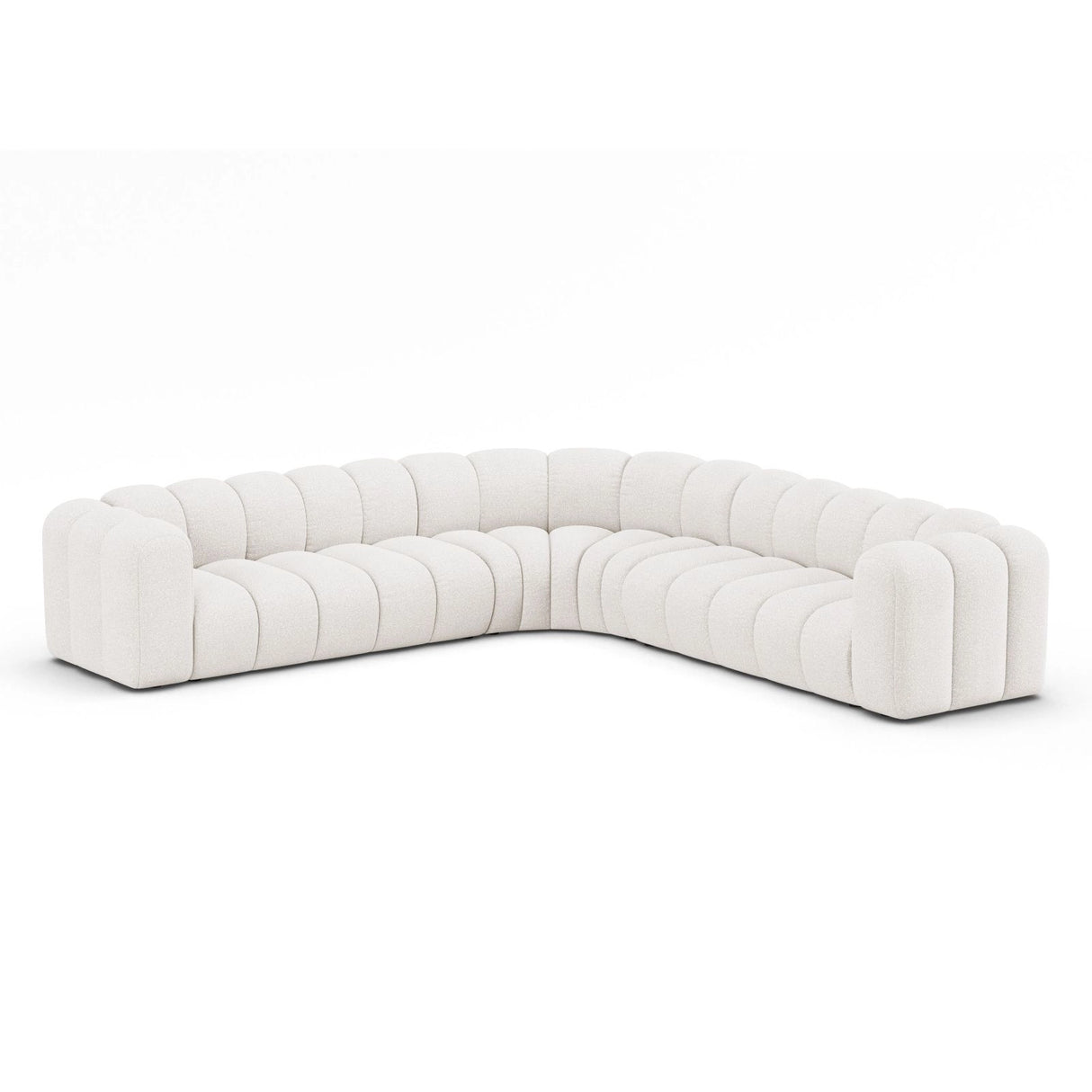 Lupine Modulares 5-Sitzer Ecksofa, Symmetrisch, aus Samt, Chenille oder Boucle, 309x309 cm von Micadoni – Bild 3
