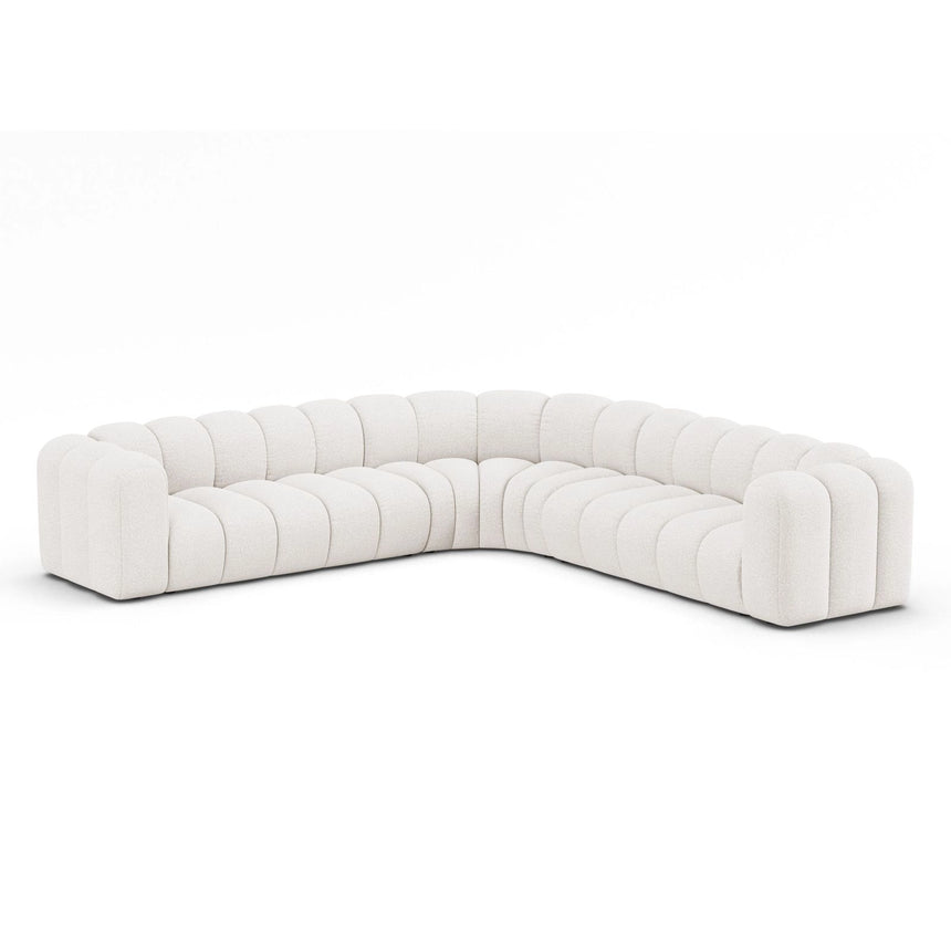 Lupine Modulares 5-Sitzer Ecksofa, Symmetrisch, aus Samt, Chenille oder Boucle, 309x309 cm von Micadoni – Bild 3
