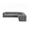 Lupine Modulares 5-Sitzer Ecksofa, Symmetrisch, aus Samt in Grau (Salvador 17), 309x309 cm von Micadoni – Bild 1
