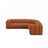 Lupine Modulares 6-Sitzer Ecksofa, Symmetrisch, aus Chenille in Brick (Eden 10 Terra), 280x280 cm von Micadoni – Bild 1