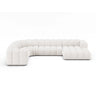 Lupine Modulares 6-Sitzer Panoramasofa, Linke Seite aus Samt, Chenille oder Boucle, 370x280 cm von Micadoni – Bild 1