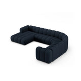 Lupine Modulares 6-Sitzer Panoramasofa, Rechte Seite, aus Boucle in Dunkelblau (Baloo 2088), 370x280 cm von Micadoni – Bild 3