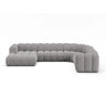 Lupine Modulares 6-Sitzer Panoramasofa, Rechte Seite, aus Chenille in Hellgrau (Eden 18 Grey), 370x280 cm von Micadoni – Bild 1