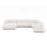 Lupine Modulares 6-Sitzer Panoramasofa, Rechte Seite, aus Samt, Chenille oder Boucle, 370x280 cm von Micadoni – Bild 1