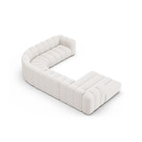 Lupine Modulares 6-Sitzer Panoramasofa, Rechte Seite, aus Samt, Chenille oder Boucle, 370x280 cm von Micadoni – Bild 4