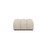 Lupine Pouf aus Boucle in Beige (Baloo 2074), 92x95 cm von Micadoni – Bild 1