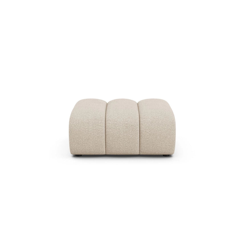 Lupine Pouf aus Boucle in Beige (Baloo 2074), 92x95 cm von Micadoni – Bild 1