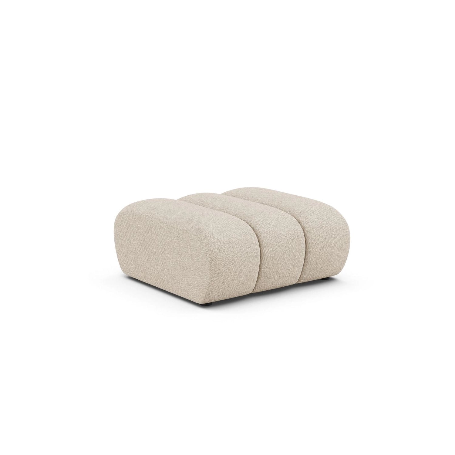 Lupine Pouf aus Boucle in Beige (Baloo 2074), 92x95 cm von Micadoni – Bild 3