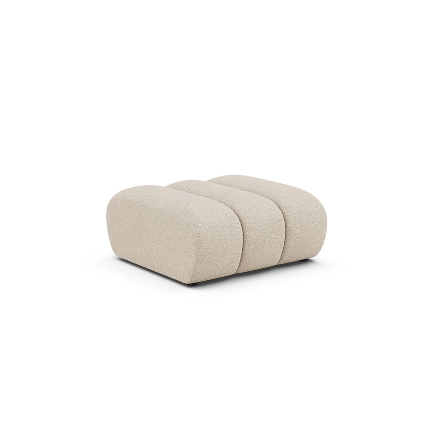 Lupine Pouf aus Boucle in Beige (Baloo 2074), 92x95 cm von Micadoni – Bild 3