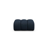 Lupine Pouf aus Boucle in Dunkelblau (Baloo 2088), 92x95 cm von Micadoni – Bild 1