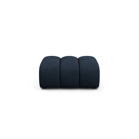 Lupine Pouf aus Boucle in Dunkelblau (Baloo 2088), 92x95 cm von Micadoni – Bild 1