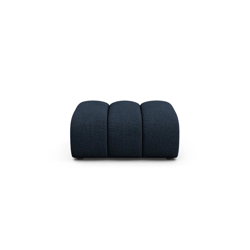 Lupine Pouf aus Boucle in Dunkelblau (Baloo 2088), 92x95 cm von Micadoni – Bild 1