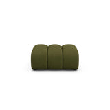 Lupine Pouf aus Boucle in Dunkles olivgrün (Baloo 2090), 92x95 cm von Micadoni – Bild 1
