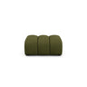 Lupine Pouf aus Boucle in Dunkles olivgrün (Baloo 2090), 92x95 cm von Micadoni – Bild 1
