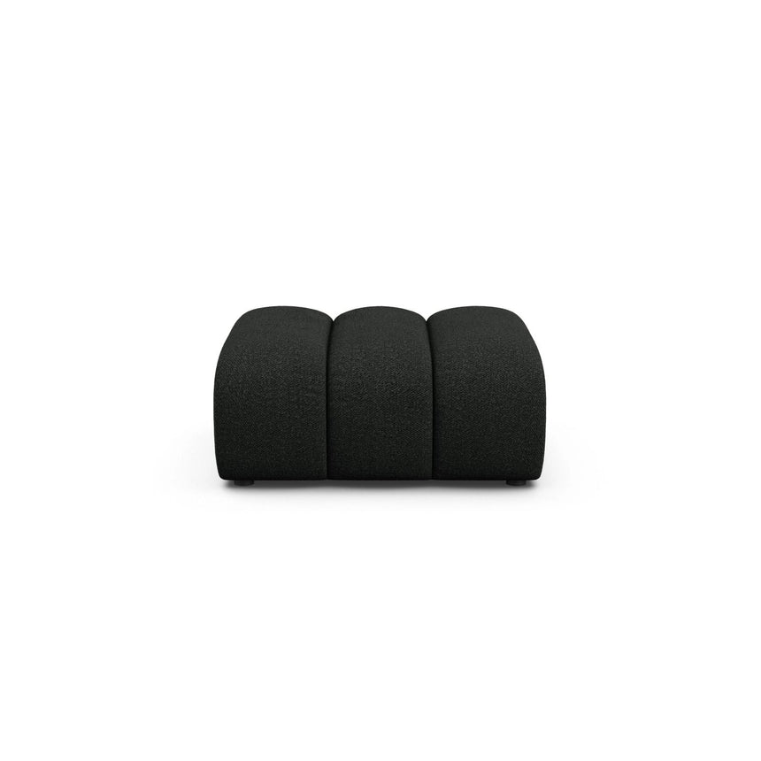 Lupine Pouf aus Boucle in Schwarz (Baloo 2082), 92x95 cm von Micadoni – Bild 1