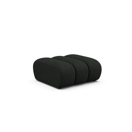 Lupine Pouf aus Boucle in Schwarz (Baloo 2082), 92x95 cm von Micadoni – Bild 3
