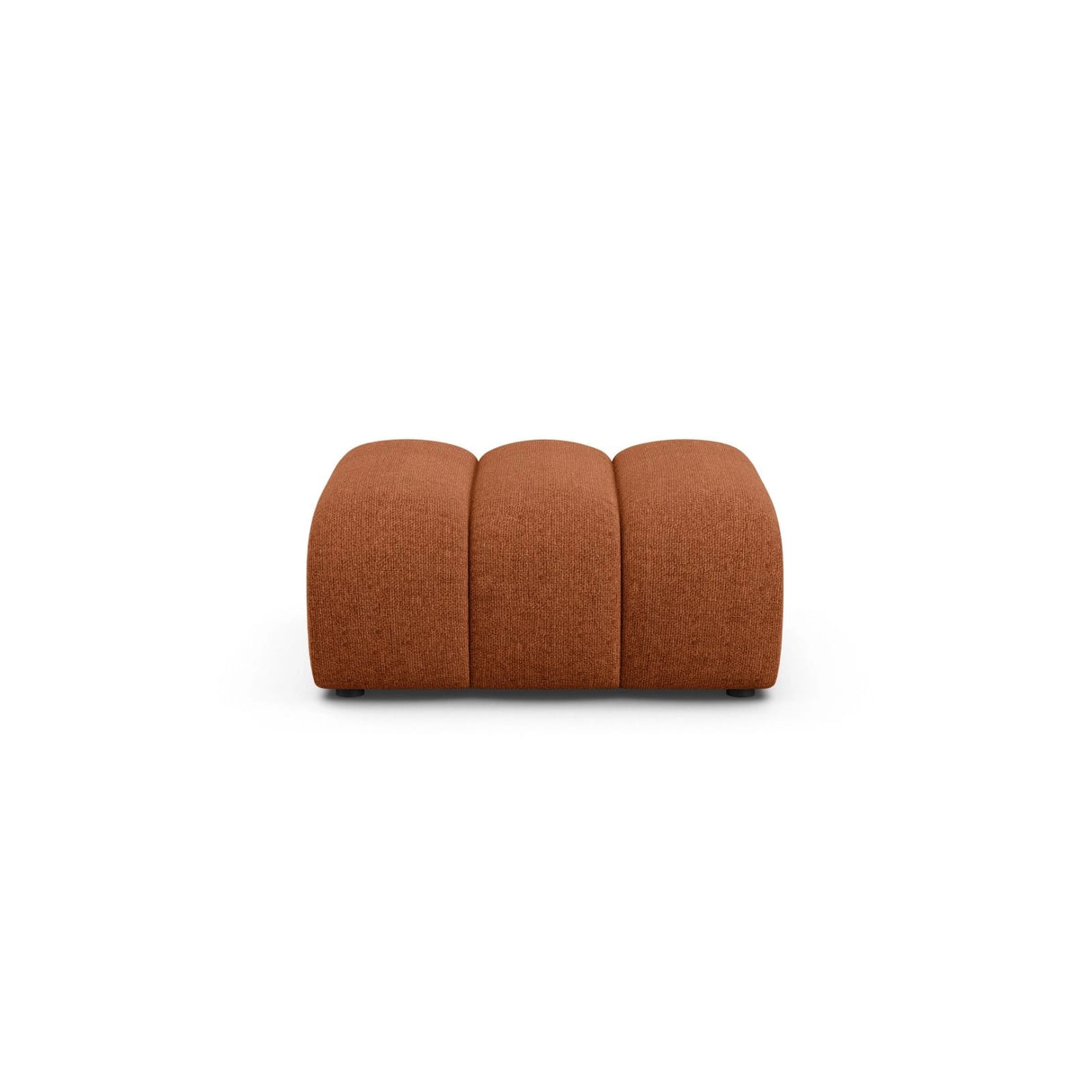 Lupine Pouf aus Chenille in Brick (Eden 10 Terra), 92x95 cm von Micadoni – Bild 1