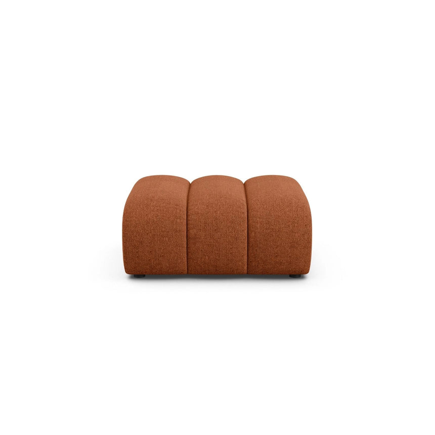 Lupine Pouf aus Chenille in Brick (Eden 10 Terra), 92x95 cm von Micadoni – Bild 1