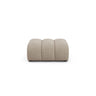 Lupine Pouf aus Chenille in Dunkelbeige (Eden 4 Beige), 92x95 cm von Micadoni – Bild 1