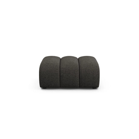 Lupine Pouf aus Chenille in Dunkelgrau (Eden 20 Graphite), 92x95 cm von Micadoni – Bild 1