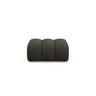 Lupine Pouf aus Chenille in Dunkelgrau (Eden 20 Graphite), 92x95 cm von Micadoni – Bild 1