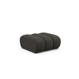 Lupine Pouf aus Chenille in Dunkelgrau (Eden 20 Graphite), 92x95 cm von Micadoni – Bild 3