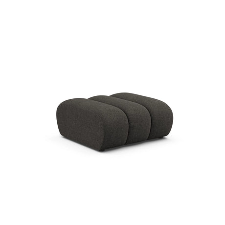 Lupine Pouf aus Chenille in Dunkelgrau (Eden 20 Graphite), 92x95 cm von Micadoni – Bild 3