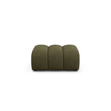 Lupine Pouf aus Chenille in Grün (Eden 12 Olive), 92x95 cm von Micadoni – Bild 1