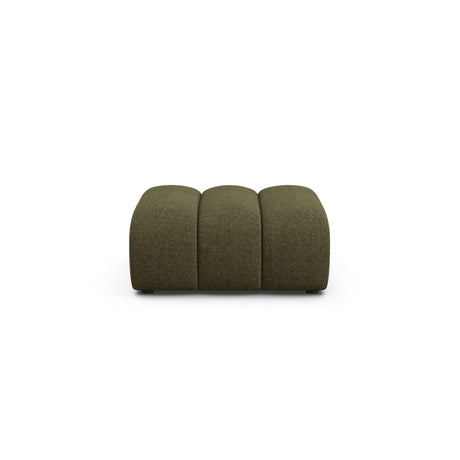 Lupine Pouf aus Chenille in Grün (Eden 12 Olive), 92x95 cm von Micadoni – Bild 1
