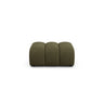 Lupine Pouf aus Chenille in Grün (Eden 12 Olive), 92x95 cm von Micadoni – Bild 1