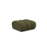 Lupine Pouf aus Chenille in Grün (Eden 12 Olive), 92x95 cm von Micadoni – Bild 3