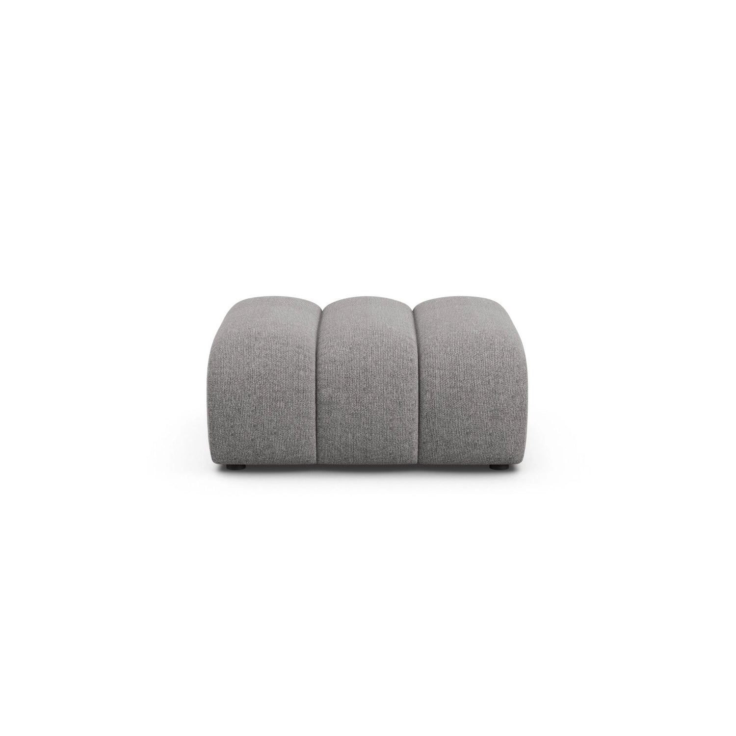 Lupine Pouf aus Chenille in Hellgrau (Eden 18 Grey), 92x95 cm von Micadoni – Bild 1