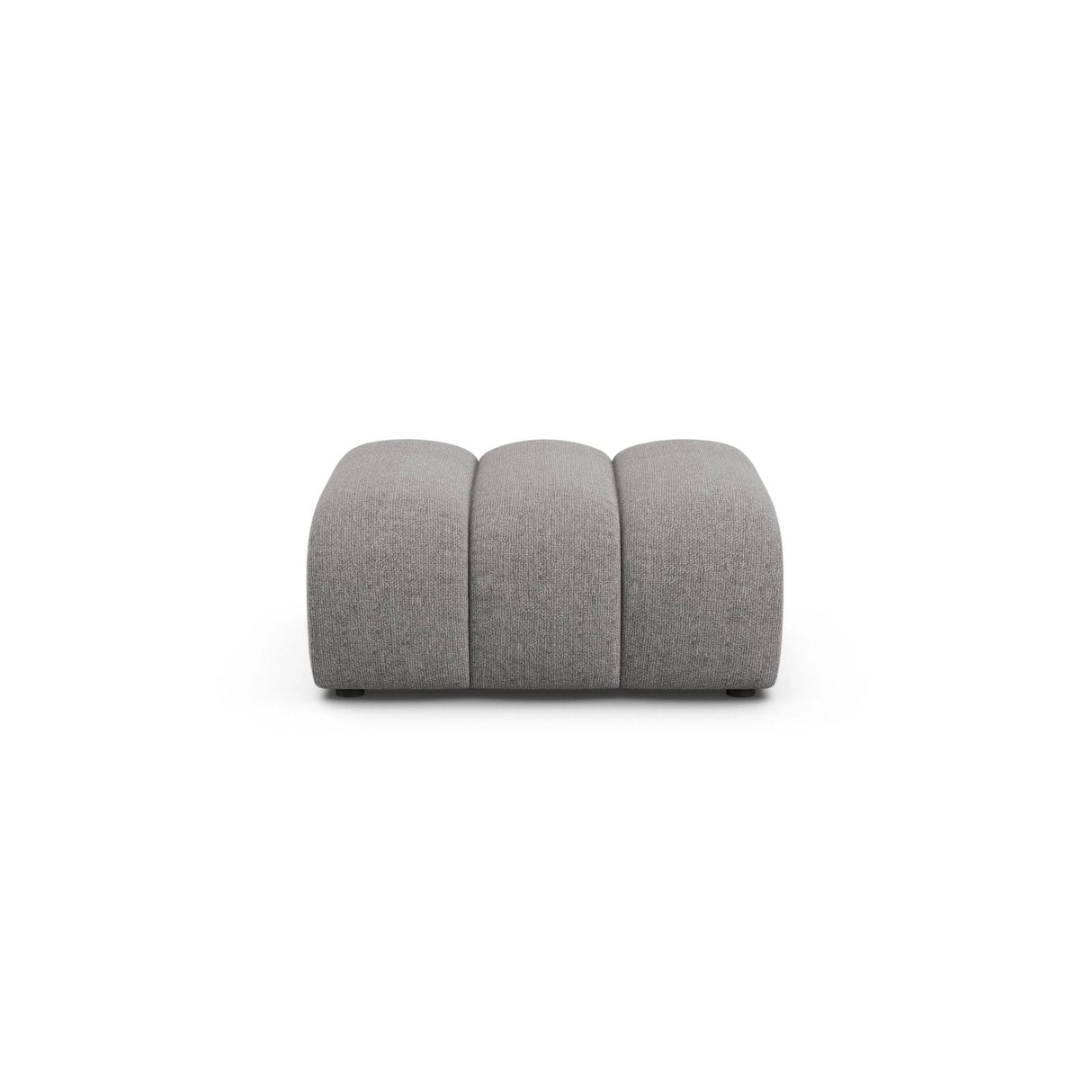 Lupine Pouf aus Chenille in Hellgrau (Eden 18 Grey), 92x95 cm von Micadoni – Bild 1