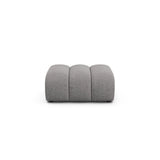 Lupine Pouf aus Chenille in Hellgrau (Eden 18 Grey), 92x95 cm von Micadoni – Bild 1