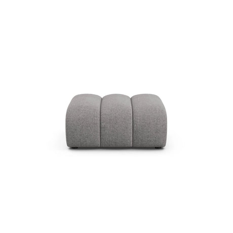 Lupine Pouf aus Chenille in Hellgrau (Eden 18 Grey), 92x95 cm von Micadoni – Bild 1