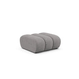Lupine Pouf aus Chenille in Hellgrau (Eden 18 Grey), 92x95 cm von Micadoni – Bild 3