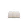 Lupine Pouf aus Chenille in Leichtes Beige (Eden 2 Pearl), 92x95 cm von Micadoni – Bild 1