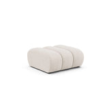 Lupine Pouf aus Chenille in Leichtes Beige (Eden 2 Pearl), 92x95 cm von Micadoni – Bild 3